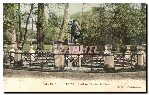 Cartes postales Palais de Fontainebleau Galerie Fontaine de Diane