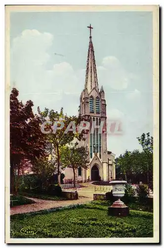 Cartes postales lamalou les Bains L'eglise et la place