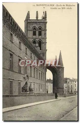 Cartes postales Montpellier Ecole de Medecine fondee au 12eme