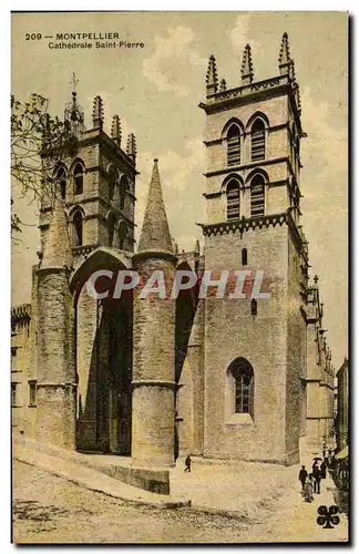 Cartes postales Montpellier Cathedrale Saint Pierre