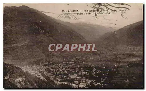 Cartes postales Luchon Vue plongeante et vallee de Luchon prise du Mail Soulan