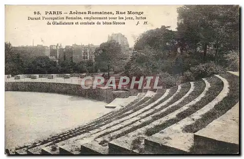 Paris Cartes postales Arenes militaires Rue Monge