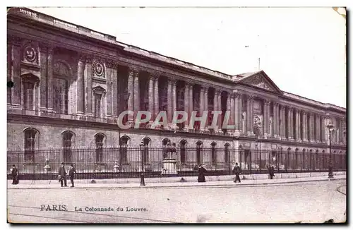 Paris Ansichtskarte AK La colonnade du Louvre