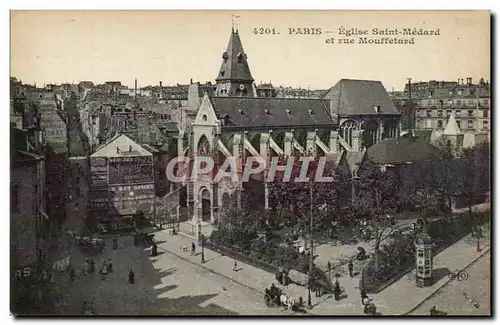 Paris Cartes postales Eglise Saint Medard et rue Mouffetard