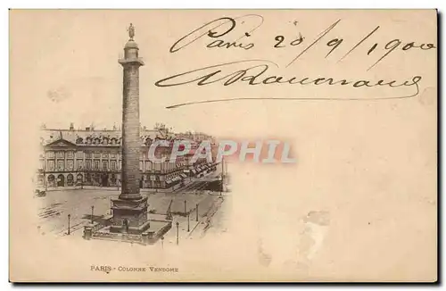 Paris Cartes postales Colonne Vendome