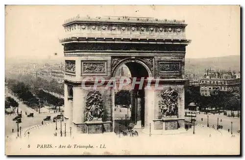 Paris Cartes postales Arc de Triomphe