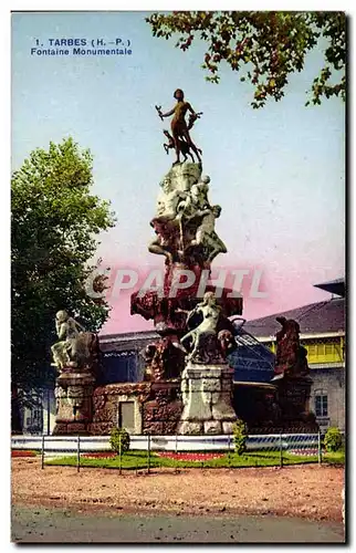 Ansichtskarte AK Tarbes Fontaine monumentale