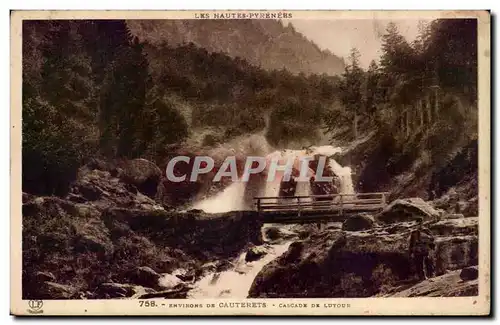 Cartes postales Environs de Cauterets Cascade du Lutour