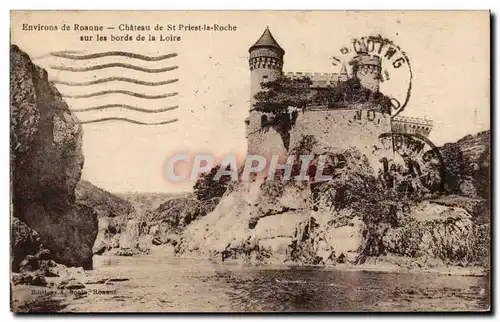 Environs de Roanne Ansichtskarte AK Chateau de St Priest la Roche sur les bords de la Loire