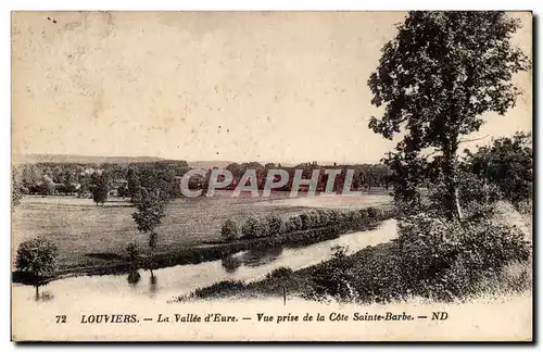 Louviers Cartes postales la vallee de l'Eure Vue prise de la cote Sainte Barbe