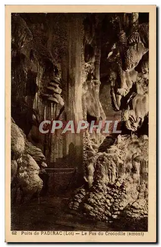 Cartes postales Puits de Padirac Le lac du crocodile (amont)