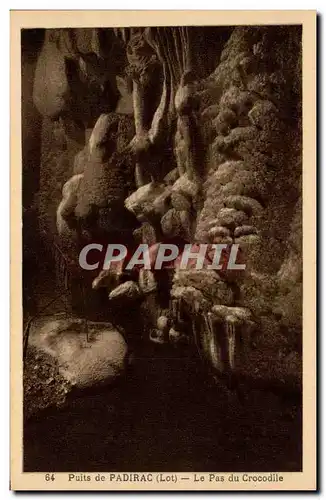 Cartes postales Puits de Padirac Le lac du crocodile