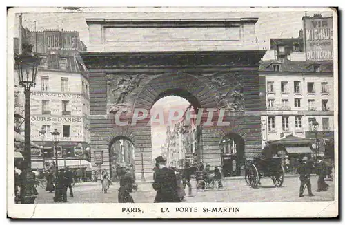 Paris Cartes postales porte Saint Martin