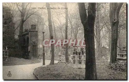 Paris Ansichtskarte AK Jardin de Cluny