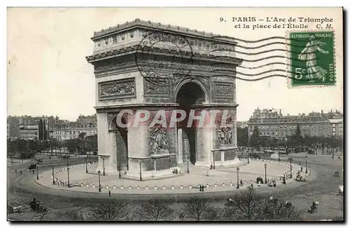 Paris Cartes postales Arc de triomphe de la place de l&#39Etoile