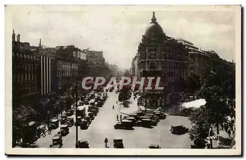 Cartes postales moderne Paris Boulevard des italiens et boulevard Hausmann