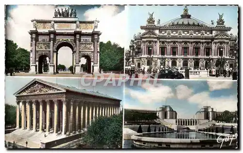 Ansichtskarte AK Paris Arc de tRiomphe du Carrousel Opera Madeleine Chaillot