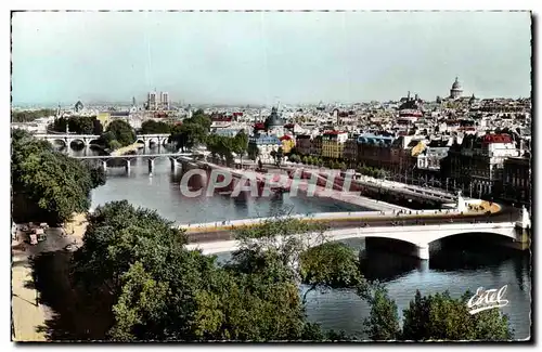 Cartes postales moderne Paris la Cite La Seine et les sept ponts