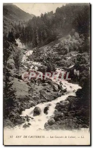 Cartes postales Environs de Cauterets Les cascades de Lutour