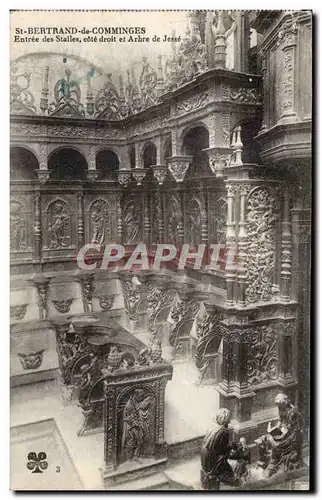 Cartes postales Saint Bertrand de Comminges Entree des stalles cote droit et arbre de Jessse