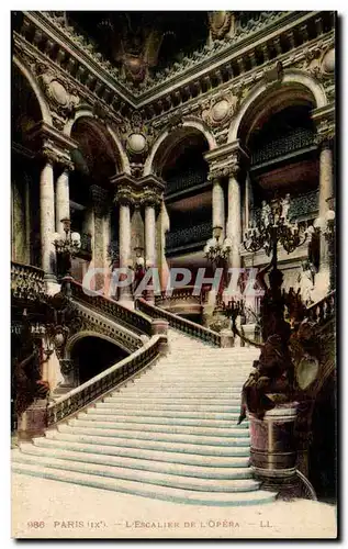 Paris Cartes postales L&#39escalier de l&#39Opera