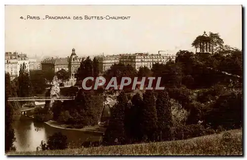 Paris Ansichtskarte AK Panorama des Buttes Chaumont