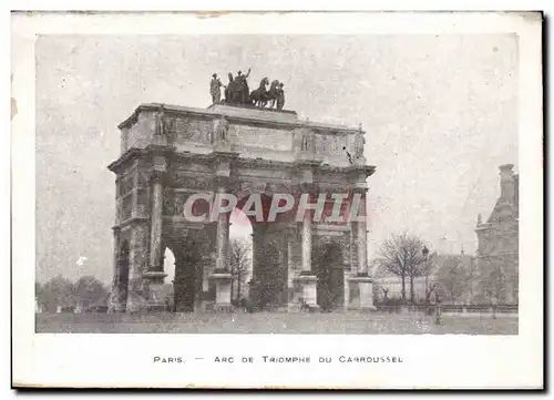 Paris Cartes postales Arc de triomphe du CArrousel