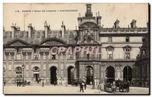 Paris Cartes postales Cour du Louvre Les guichets