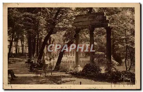 Paris Ansichtskarte AK Au parc Monceau Les ruines de la colonnade corinthienne et l&#39etang