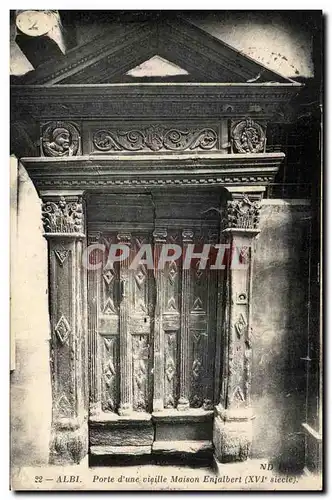 Albi Cartes postales Porte d'une vieille maison Enjalbert