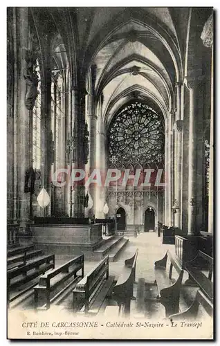 Cite de Carcassonne Ansichtskarte AK Cathedrale Saint Nazaire Le transept