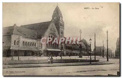 Cartes postales Metz La gare