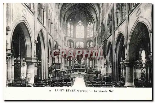 Paris Saint Severin Cartes postales La grande nef