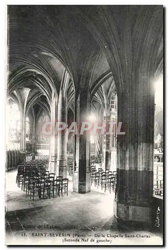 Paris Saint Severin Ansichtskarte AK De la chapelle Saint Cahrles (seconde nef a gauche)