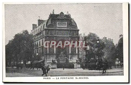 Paris Cartes postales La fontaine St Michel