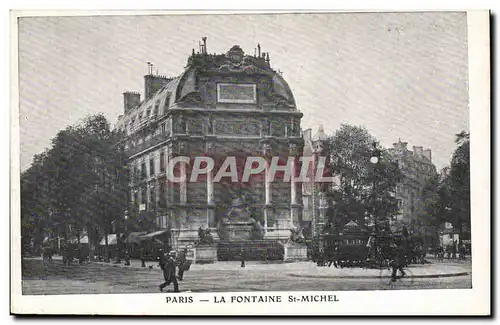 Paris Ansichtskarte AK La fontaine St Michel