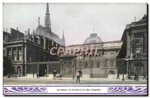 Paris Cartes postales Le palais de justice et la Ste Chapelle