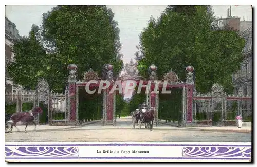 Paris Ansichtskarte AK La grille du parc Monceau