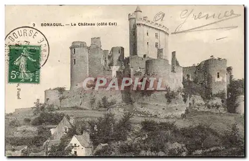 Bonaguil Ansichtskarte AK Le chateau (cote Est)