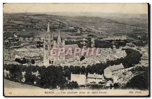 Mende Cartes postales Vue generale prise de Saint Privat