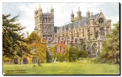 Cartes postales Grande Bretagne Exeter From the bishop's garden