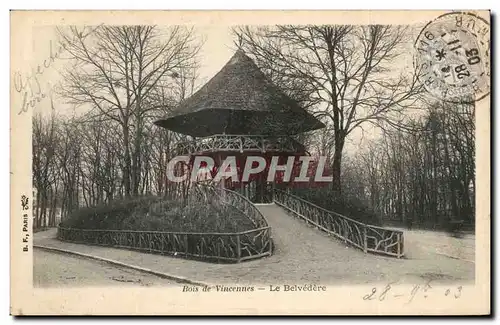 Paris Ansichtskarte AK Bois de Vincennes Le Belvedere