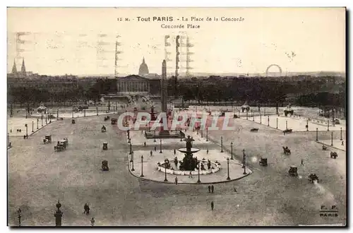 Paris Cartes postales Place de la Concorde