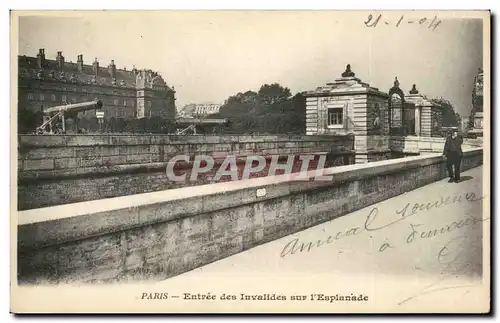 Paris Ansichtskarte AK Entree des Invalides sur L&#39esplanade