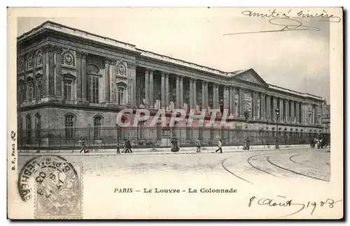 Paris Cartes postales Le Louvre La colonnade