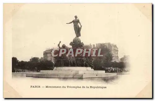 Paris Cartes postales Monument du triomphe de la Republique