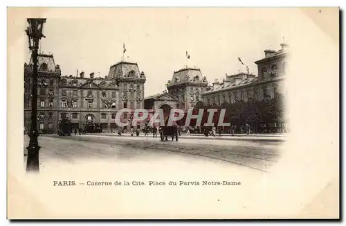 Paris Ansichtskarte AK Caserne de la Cite Place du parvis de Notre DAme