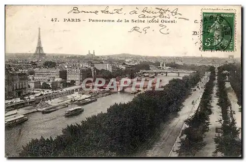 Paris Ansichtskarte AK Panorama de la Seine (cote Ouest)