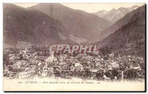 Cartes postales Luchon Vue generale prise du chemin de Cazaril