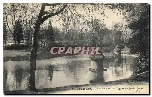 Cartes postales Toulouse La piece d&#39eau des cygnes du jardin royal